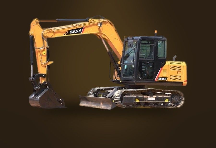 SANY SY95C excavator, part of the BCT Hauling fleet